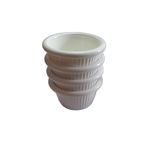 Adalinhome 1. Kalite Polikarbon Kırılmaz Sosluk / Reçellik /minimal Kase 24'lü - Beyaz