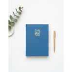 Adalinhome Lizy Süet Dokulu Çizgili Defter – Günlük ve Not Defteri / 14X20 Cm/ 168 Yaprak - Lacivert
