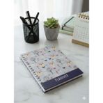 Adalinhome Spiral Haftalık Aylık Planlayıcı Defter | Stickerlı Organizer | Ajanda & Günlük Plan Defteri - Lacivert