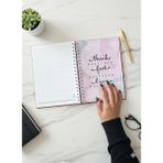 Adalinhome Spiral Haftalık Aylık Planlayıcı Defter | Stickerlı Organizer | Ajanda & Günlük Plan Defteri - Pembe