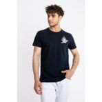 Adam Boxes Erkek/ Baskılı O-Yaka T-Shirt Marino - Lacivert - XS