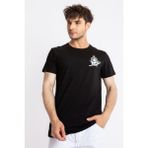 Adam Boxes Erkek/ Baskılı O-Yaka T-Shirt Marino - Siyah