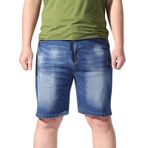 Adam Denim pantolon parça atletik pantolon şort adam için gevşek Fit batı yırtık hırka kış sonbahar pantolon 2025, Z-679 Koyu Kraliyet Mavisi, 4XL