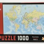 Adam Games Dünya Haritası 1000 Parça Puzzle