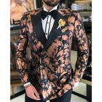 Adam Tailor İtalyan kesim erkek ceket pantolon damatlık set siyah T7476 - 52