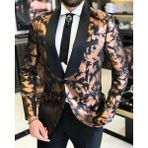 Adam Tailor Italyan Kesim Erkek Ceket Pantolon Damatlık Set Siyah T7485 - 50