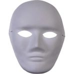 Adamarsshop Boyanabilir Karton Maske Lastikli