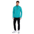 adams Advance Spor Sweatshirt Erkek Yüksek Yaka 1/4 Fermuar (Turkuaz, S)