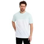 Adams Erkek Bisiklet Yaka Blok Renkli Regular Fit Baskılı Tişört - XL - Mint