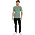Adams Erkek Spor Reflektör Baskılı Polyester Tişört - Açık Yeşil - 2XL