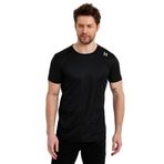 adams Erkek Spor Reflektör Baskılı Polyester TişörtErkek Spor Reflektör Baskılı Polyester Tişört (Siyah, M)