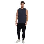 Adams Sportswear Erkek Spor Kolsuz T-Shirt, Reflektör Detaylı, Bisiklet Yaka (Gri, XL)