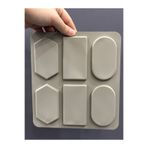 Adana Pasta Malzemeleri BT-283 ÇERÇEVE SİLİKON KALIP 6 LI 20 X 22 CM