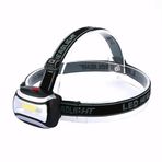 ADAPTOLL 500 Lümen Pilli LED Kafa Feneri – Şarjlı ve Ayarlanabilir Baş Bandı, Güçlü COB LED Kafa Lambası, Eller Serbest Kullanım, Kamp, Balıkçılık, Avcılık, Yürüyüş, Tamir vb Aktiviteler Kafa Işığı