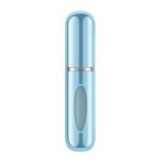 ADAPTOLL Mini Doldurulabilir Parfüm Şişesi – Taşınabilir Seyahat Boy Atomizer Cep Sprey Seti, Pompalı Dolum Kabı, Kompakt, Sızdırmaz ve Dayanıklı Tasarım (Modern, Açık Mavi)