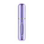 ADAPTOLL Mini Doldurulabilir Parfüm Şişesi – Taşınabilir Seyahat Boy Atomizer Cep Sprey Seti, Pompalı Dolum Kabı, Kompakt, Sızdırmaz ve Dayanıklı Tasarım (Modern, Lila)
