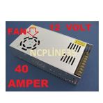 Adaptör 12v 40a Metal Kasa Trafo Fanli Korumali