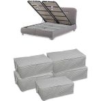 Adarya 5 Adet Bazaaltı Hurç 60X40X22 - Büyük Boy Baza Hurcu - Beyaz