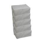 Adarya Home Büyük Boy Yorgan Hurcu 5 Adet 100 x 50 x 50 Beyaz