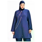 Adasea 1316-zen Büyük Beden Paraşüt Kumaş Tam Kapalı Mayo Maresiva 3Xl-4Xl-5Xl-6Xl