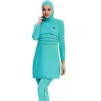Adasea 4027 Tam Kapalı Tesettür Mayo Mint Yeşil