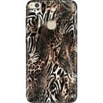 Adasena Huawei P9 Lite 2017 Kılıf Desenli Baskılı Tpu Rubber Kapak Leopar Sanat - 001-Renkli
