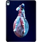 Adasena iPad Air M2 11" 6.nesil MUWC3TU/A Kılıf Tablet Için Desenli Silikon Kapak - Oturan Astronot - 001-Renkli