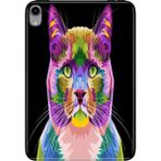 Adasena iPad Mini 6.nesil 8.3" Kılıf Tablet Için Desenli Silikon Kapak - Kedi-Art - 001-Renkli