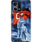Adasena Oppo Reno 7 4g Kılıf Desenli Baskılı Tpu Rubber Kapak Türk Tc - 001-Renkli