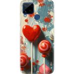 Adasena Realme C21Y - C25Y Kılıf Desenli Baskılı Tpu Rubber Kapak Lollipop - 001-Renkli