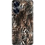 Adasena Realme C55 Kılıf Desenli Baskılı Tpu Rubber Kapak Leopar Sanat - 001-Renkli