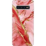 Adasena Samsung Galaxy S10+ Plus Kılıf Desenli Baskılı Tpu Rubber Kapak Pembe MERMER32 - 001-Renkli