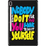 Adasena Samsung Galaxy Tab S7 Plus SM-T970 12.4" Kılıf Tablet Için Desenli Silikon Kapak - Kendin Yapmalısın - 001-Renkli