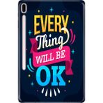 Adasena Samsung Galaxy Tab S7 SM-T870 11" Kılıf Tablet Için Desenli Silikon Kapak - Everything - 001-Renkli