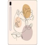 Adasena Samsung Galaxy Tab S7 SM-T870 11" Kılıf Tablet Için Desenli Silikon Kapak - Kadınlar Çiçektir - 001-Renkli