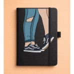 Adasena Tarihsiz 192 Sayfa Mini Termo Defter Baskılı Desenli 9X14 cm Siyah - Sevgililer - 1 Adet - 0 - Siyah