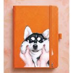 Adasena Tarihsiz 224 Sayfa Termo Defter Baskılı Desenli 13X21 cm Turuncu - Sibirya Kurdu - 1 Adet - 860-Turuncu