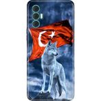 Adasena Tecno Spark 8 Pro Kılıf Desenli Baskılı Tpu Rubber Kapak Türk Tc - 001-Renkli