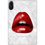 Adasena Xiaomi Redmi Pad 2 11" Kılıf Tablet Için Desenli Silikon Kapak - Kırmızı Ruj - 001-Renkli