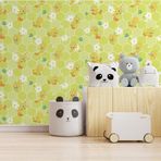 Adawall 8929 Looney Tunes Tweety Petek Zeminli Desenli Duvar Kağıdı 10,6M2