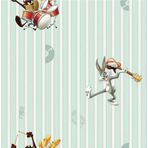 Adawall 8936 Serisi | Müzik Çalan Looney Tunes Karakterli Duvar Kağıdı / 10,6M2