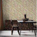 Adawall 9903-3 Tropicano Gri Simli Vintage Duvar Kağıdı