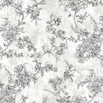 Adawall 9914-1 Tropicano Beyaz Çiçek Desenli Duvar Kağıdı