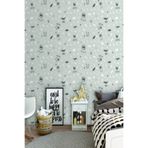 Adawall Adakids Koleksiyonu 8920-1 Duvar Kağıdı, Gri, 100 X 200