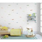 Adawall Adakıds Uçak Ve Gökyüzü Desenli Duvar Kağıdı (10,6M2)