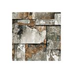 Adawall Geometrik Taş Desen Duvar Kağıdı | Roka, 23106-3, Gri, Bakır, Kahverengi, 1.06X15.6 M - 16.5 M²
