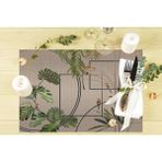 Adawall Home Modern Geometrik Kumaş Amerikan Servis 4'lü Set 35X50CM - 30 x 50 cm - Renkli