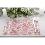 Adawall Home Red Garden Kumaş Amerikan Servis 4'lü Set 35X50CM - 30 x 50 cm - Renkli