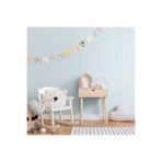 Adawall Klasik Çizgili Çocuk Odası Duvar Kağıdı | ADAKIDS, 8900-4, Mavi, Açık, Elyaf Taban (Non-Woven), Vinil kaplı, Silinebilir Yüzey / 1.06x10 m - 10.6 m², Yüksek Kalite