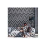 Adawall Octagon 1207-5 Koyu Gri Zigzag Dokulu Duvar Kağıdı